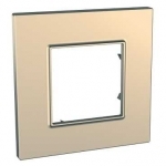 Рамка Unica Quadro 1м медь SchE          
