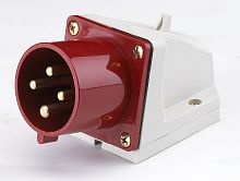 Вилка 524 стационарная 3Р+РЕ 32А 380В IP44 ВC-102 DEKraft          