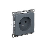 Розетка с/у AtlasDesign 1м б/з грифель IP20 механизм 16А (упак-10шт) SchE          