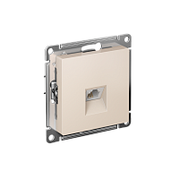 Розетка c/у AtlasDesign RJ11 1м бежевый механизм (телеф.) (упак-10шт) SchE          