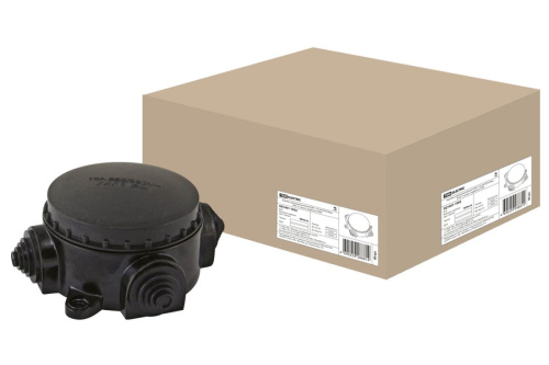 Коробка карболитовая ОП D78 мм IP44 3-х рожковая ТДМ                                        