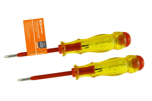 Отвертка-пробник (индикатор) с комбинированным жалом 160 мм, "ЭкспертЭлектрик" ТДМ                                        