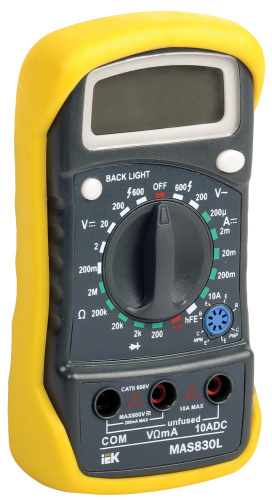 Мультиметр цифровой  Master MAS830L ИЭК                                        
