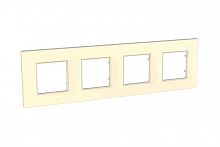 Рамка Unica Quadro 4м бежевый универсальная SchE          