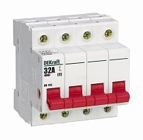 ВН 4п   32А Выключатель нагрузки ВН-102 DEKraft          