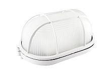 Светильник НПП  60Вт E27 НПБ1402 белый овал с решеткой IP54 ТДМ          