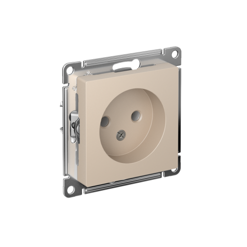 Выключатель с/у AtlasDesign 1кл бежевый, механизм IP20 10А с самовозвратом (упак-5шт) SchE                                        