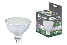 Лампа светодиодная 7Вт GU5.3 MR16 220В 3000К SMD (с матовым стеклом) ТДМ          