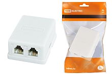Розетка RJ11 2x6Р-4С (телеф.) ТДМ          