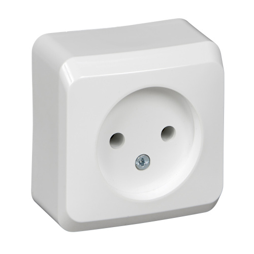 Розетка о/у Этюд 1м б/з белый IP20 16А (упак-25шт) SchE                                         