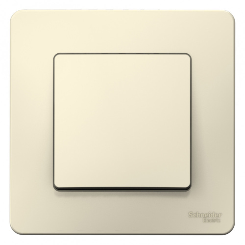 Выключатель с/у Бланка 1кл молочный IP20 10А (упак-10шт) SchE                                         фото 2                    