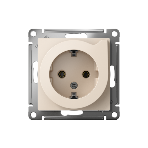 Розетка с/у AtlasDesign 1м с/з с з/ш бежевый IP20 механизм 16А выталк. (упак-15шт) SchE                                         фото 2                    