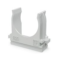 Крепёж-клипса для труб Полистирол d25 мм (100шт/1000шт уп/кор) Промрукав          