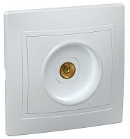 Розетка TV 1-м СП Кварта РТВ10-КБ IP20 бел.          