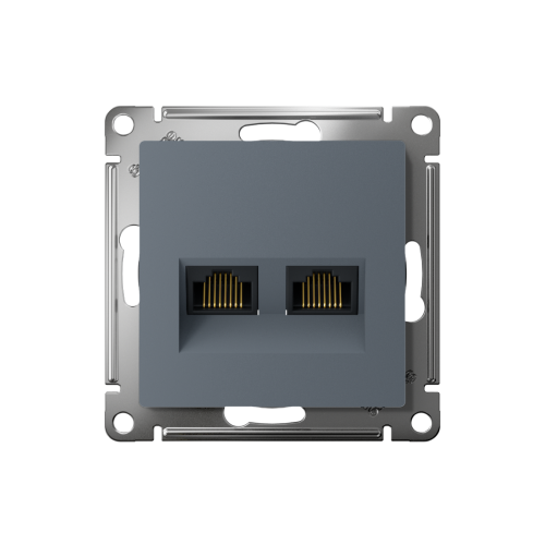 Розетка c/у AtlasDesign RJ45 2м грифель механизм кат.5E (комп.) (упак-10шт) SchE                                         фото 2                    