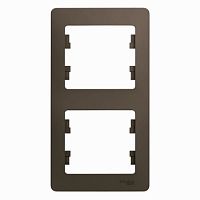 Рамка GLOSSA 2м шоколад вертикальная SchE          