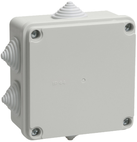 Коробка распаячная для о/п 100х100х50мм (6 гермовводов) IP44 ИЭК                                        