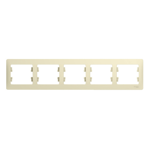 Рамка GLOSSA 5м бежевый, горизонтальная (упак-5шт) SchE                                        