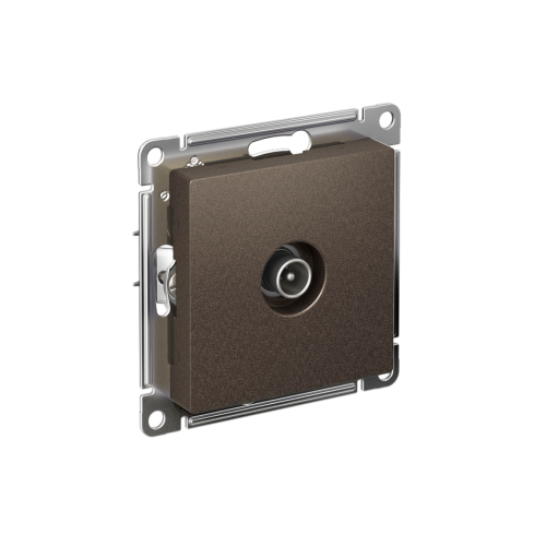 Антенна AtlasDesign TV  коннектор, механизм, мокко (упак-10шт) SchE                                        