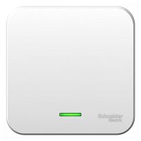 Выключатель о/у Бланка 1кл белый IP20 6А с инд. и с изол. пл. (упак-15шт) SchE          