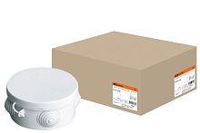 Коробка распаячная ОП D85х40мм, крышка, IP54, 4вх. ТДМ          