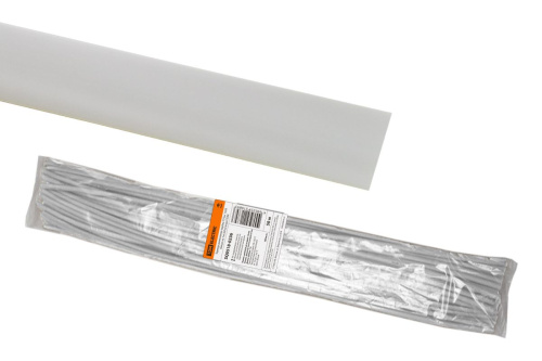 Термоусаживаемая трубка 16/8 белая по 1м (50 м/упак) ТУТнг ТДМ                                        