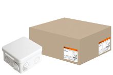 Коробка распаячная ОП 80х80х50мм, крышка, IP54, 7вх. ТДМ          