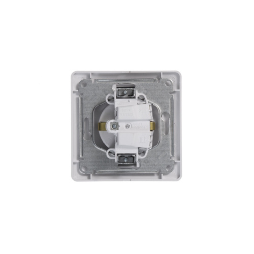 Розетка с/у GLOSSA 1м с/з белый IP20 в сборе 16А (упак-15шт) SchE                                         фото 3                    