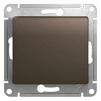 Переключатель с/у GLOSSA 1кл шоколад IP20 механизм 10АХ 250В перекрестный SchE          