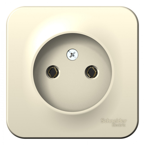 Розетка о/у Бланка 1м б/з молочный IP20 16А (упак-18 шт) SchE                                        