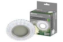 Светильник встраиваемый СВ 03-10 MR16 50Вт G5.3 LED подсветка 3 Вт зеркальный/хромТДМ          