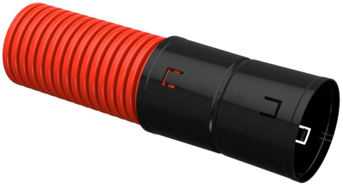 Труба гибкая двустенная д.110мм, цвет красный, в бухте 50м., с протяжкой ИЭК                                        