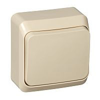 Выключатель о/у Этюд 1кл кремовый IP20 10А (упак-25шт) SchE          