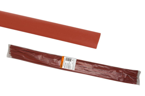 Термоусаживаемая трубка 12/6 красная по 1м (50 м/упак) ТУТнг ТДМ                                        