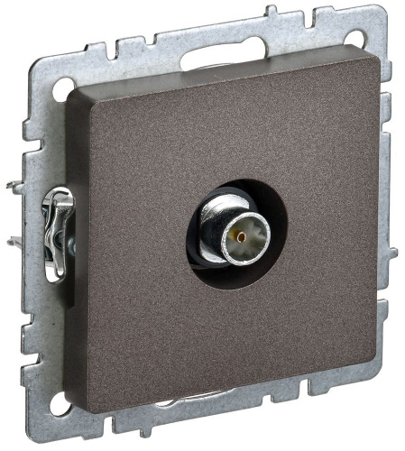 Розетка с/у BRITE TV 1м бронза, механизм, оконечная ИЭК                                        