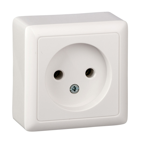 Розетка ХИТ О/У б/з б/ш 10А,белая 250В SchE                                        