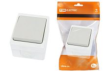 Выключатель о/у Вуокса 1кл серый IP54 10А ТДМ          