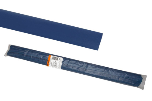 Термоусаживаемая трубка 12/6 синяя по 1м (50 м/упак) ТУТнг ТДМ                                        