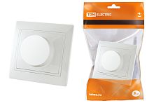 Диммер с/у Таймыр белый 600Вт светорегулятор поворотный RL ТДМ          