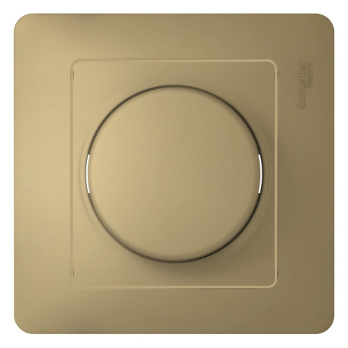 Диммер с/у GLOSSA титан в сборе 300Вт светорегулятор поворотный (упак-2шт) SchE                                        