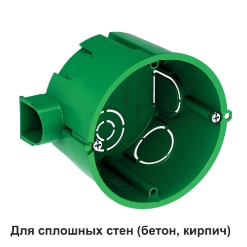 Коробка установочная для твердых стен d68х45мм (мин.упак-200шт) SchE                                        