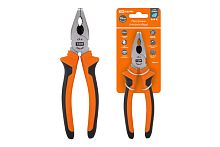 Пассатижи (плоскогубцы), с двухкомпонентными рукоятками, CR-V сталь 200 мм, серия "Алмаз" ТДМ          