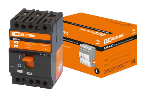 Силовой автоматический выключатель  100А ВА88-32 25кА ТДМ                                        