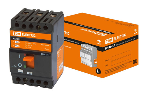 Силовой автоматический выключатель   80А ВА88-32 25кА ТДМ                                        