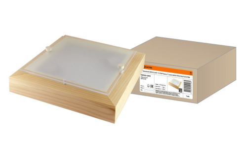 Светильник НПБ 02-2х40-111 УХЛ4 "Киото-1" сосна 2х40 Вт IP20 (270х270х75) ТДМ                                        