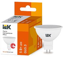 Лампа светодиодная   5Вт Gu5.3 MR16 3000К ИЭК          