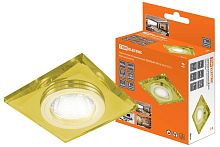 Светильник встраиваемый Gu5.3 MR16 СВ 03-01 жёлтый/золото, круглый ТДМ          