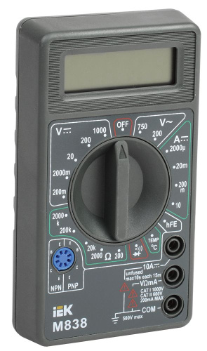 Мультиметр цифровой Universal M838 IEK                                        