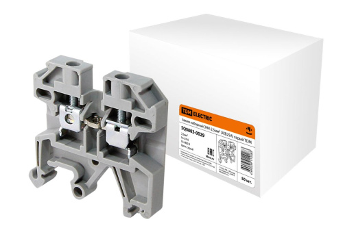 Зажим наборный ЗНИ  2,5мм2 (JXB25А) серый ТДМ                                        