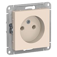 Розетка с/у AtlasDesign 1м б/з бежевый IP20 механизм 16А (упак-20шт) SchE          